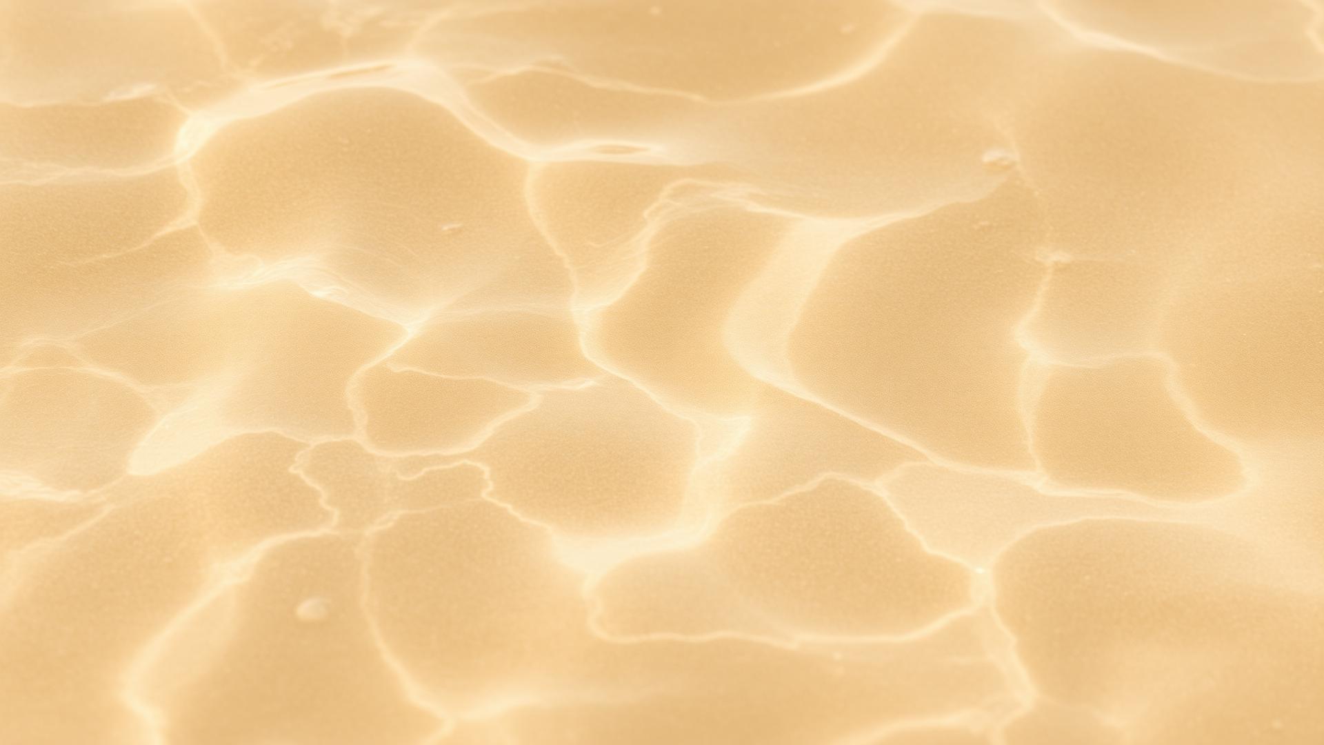 Sunlit water surface in warm sand tones